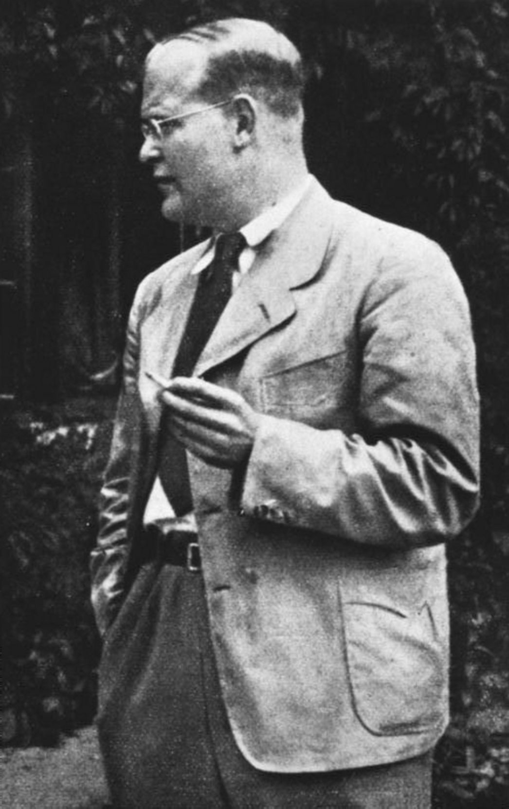 Private photo of Dietrich Bonhoeffer standing 