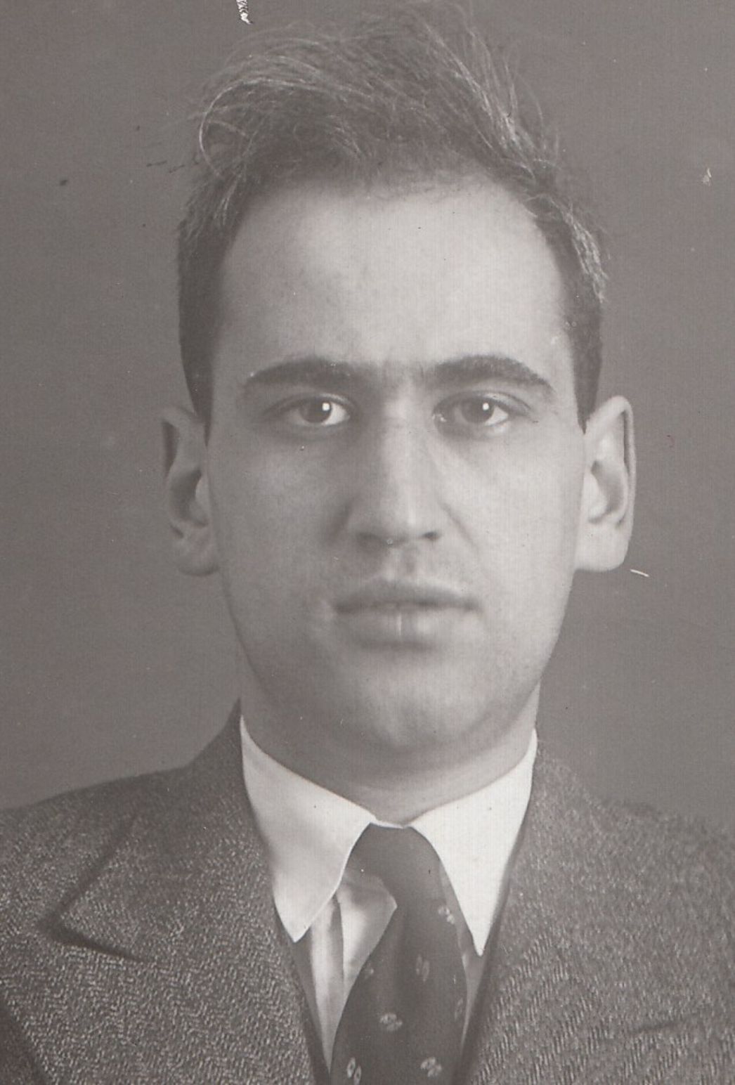 Erkennungsdienstliche Aufnahme von Ernst Federn