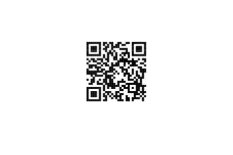 A QR code that leads to the download of the app "The Bauhäusler Franz Ehrlich". 