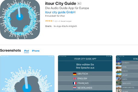 screenshot apple app stor itour city guide