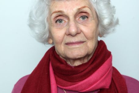 Portrait photograph of Éva Fahidi-Pusztai 