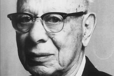 Portraitaufnahme von Bruno Bettelheim