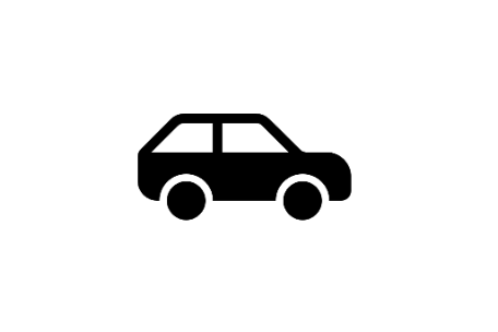 Zeichnung eines Autos von der Seite.