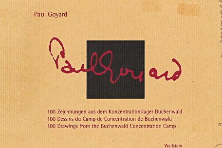 Das Cover ist beige. In der Mitte in roter Schrift der Titel "Paul Goyard" in seiner eigenen Unterschrift, über ein schwarzes Quadrat. 