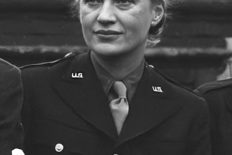  Female war correspondent Lee Miller who covered the U.S. Army in the European Theater during World War II (U.S. Army Center of Military History)